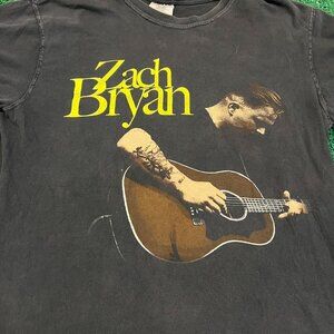 Zach Bryan Comfort Colors Men's Black and Grey T-shirt